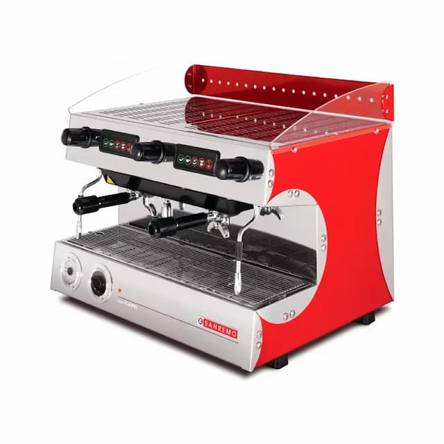 Кофемашина Sanremo Capri SED DLX (автомат) 2 гр. красная
