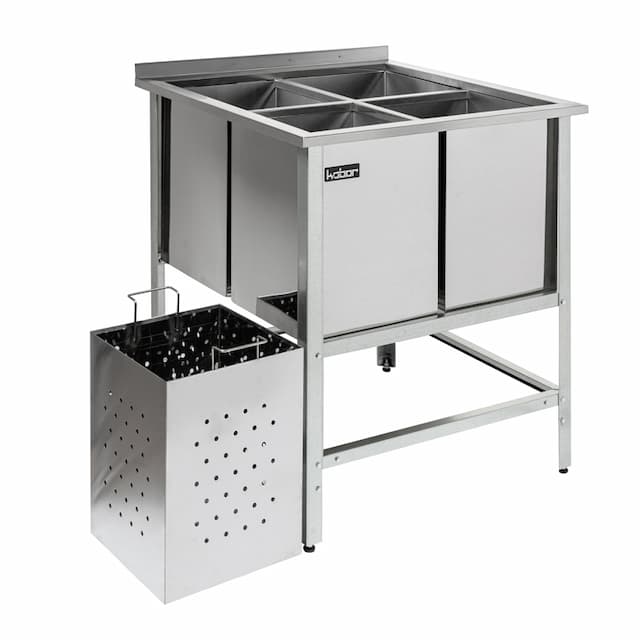 Ванна моечная для мойки яиц сварная КОБОР ВМЯБ/1-80/80