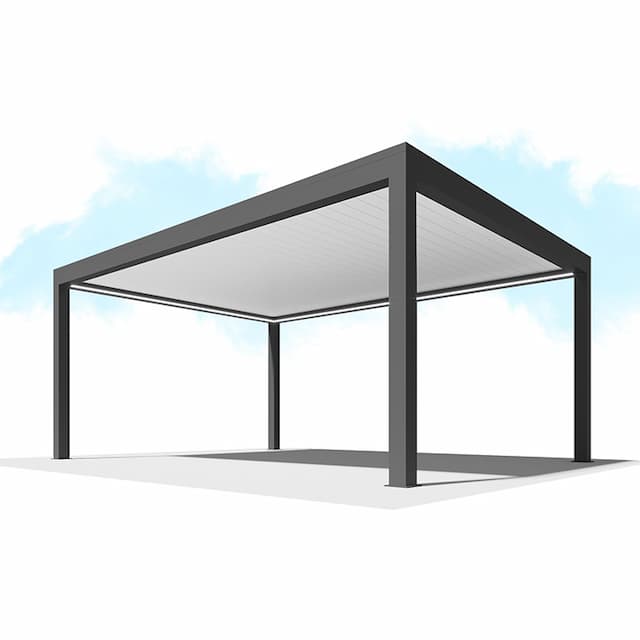 Пергола Сити-Форм Pergola В500-25П Bioclimatic с поворотными ламелями ЛАМЕЛЬ 250 X 53 (4,0х2,5) 1 модуль