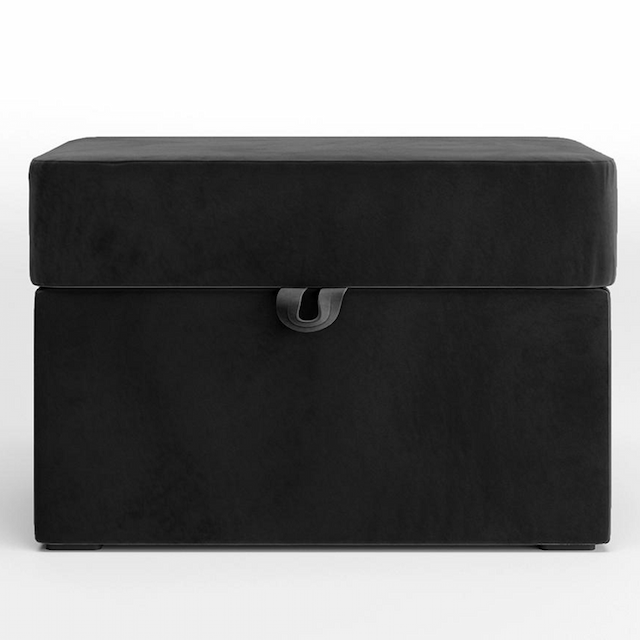 Пуф Мастерфабрик Дэйо без ножек Saga dark grey ткань рогожка