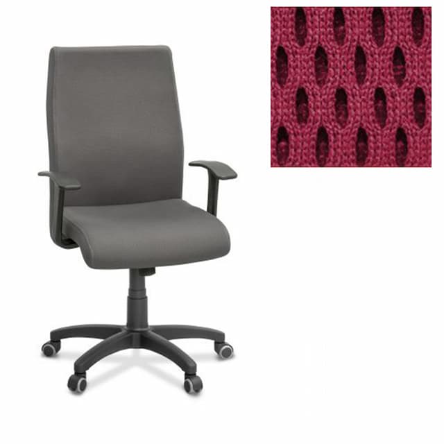Офисное кресло для персонала Юнитекс Like ткань TW бордовая