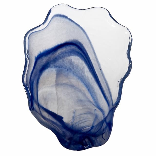 Тарелка ARDACAM Mytilus ARD 1955.64 29x19 см h 4 см (стекло, цвет / декор сине-белый)