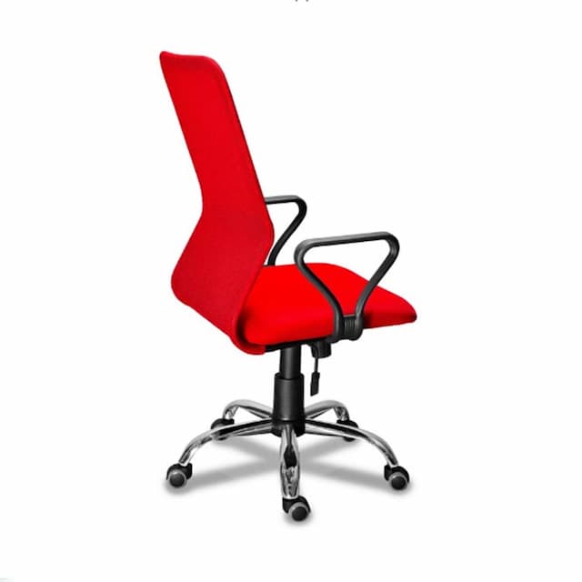 Кресло для персонала Мирэй МГ-21 самба хром, пиастра, ТГ, ткань цветная серия В