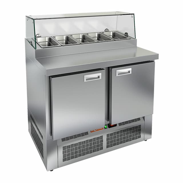 Стол охлаждаемый для пиццы Hicold PZE1-11/GN стекло