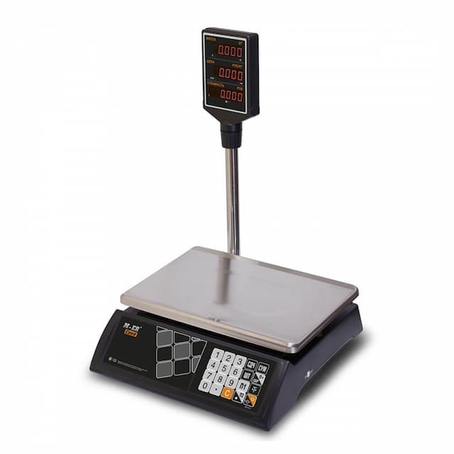 Торговые настольные весы MERTECH M-ER 327 ACP-32.5 "Ceed" LED Черные